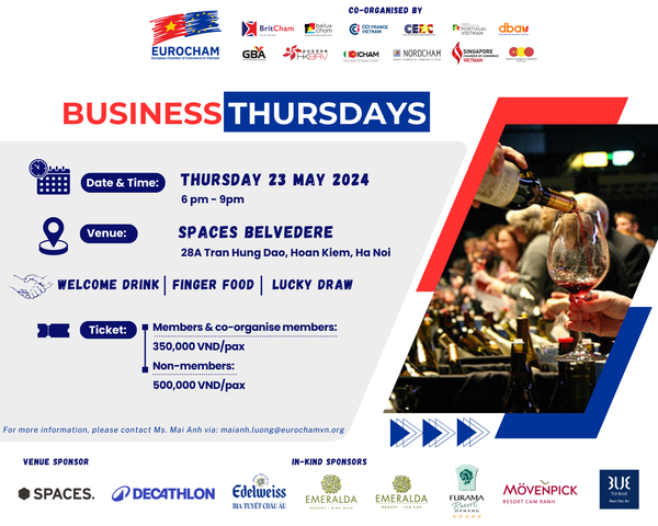 thumbnails Business Thursdays by Eurocham in Hanoi - FOC for DBAV Members